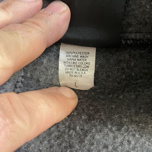 Polaris Action Gear Jacket Fleece Snowmobile Zip Up Vintage Mens‎ Large - Picture 4 of 8